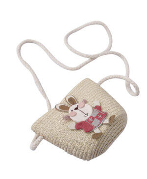 ⁦<h1 class="product_title entry-title">حقيبة زينة الأرنب اللطيف بقبعة قش من قطعتين</h1>⁩ - الصورة ⁦10⁩