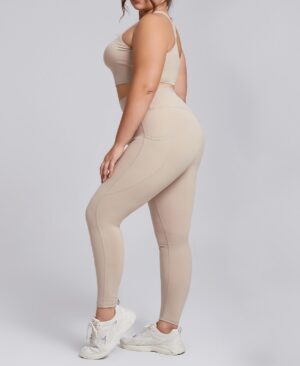 ⁦<h1 class="product_title entry-title">ليجنز يوغا عالية الخصر للنساء بمقاسات كبيرة مع جيوب</h1>⁩ - الصورة ⁦5⁩