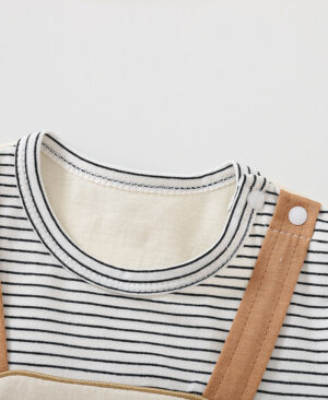 <h1 class="product_title entry-title">Cartoon Bear Print Baby Short Sleeve Rompers</h1> - Image 3