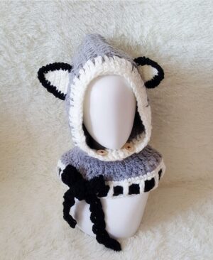 ⁦<h1 class="product_title entry-title">قبعة صوفية للأطفال محبوكة يدويًا مع سماعات أذن دافئة وغطاء للرأس للرجال والنساء</h1>⁩ - الصورة ⁦3⁩