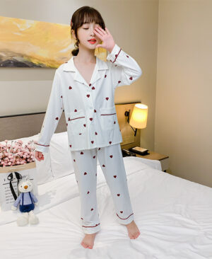 ⁦<h1 class="product_title entry-title">ملابس الأطفال بيجامة للبنات مجموعة ملابس منزلية لطيفة مطبوعة برسوم كرتونية بدلة من قطعتين</h1>⁩ - الصورة ⁦4⁩