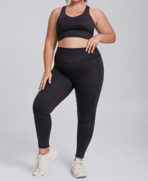 ⁦<h1 class="product_title entry-title">ليجنز يوغا عالية الخصر للنساء بمقاسات كبيرة مع جيوب</h1>⁩ - الصورة ⁦6⁩