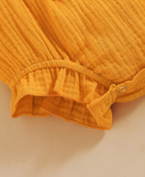 <h1 class="product_title entry-title">Lace Sleeve Double-Sided Ruffled Triangle Romper</h1> - Image 7