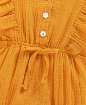 <h1 class="product_title entry-title">Lace Sleeve Double-Sided Ruffled Triangle Romper</h1> - Image 9