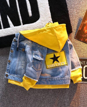 <h1 class="product_title entry-title">Boys Denim Jacket Spring And Autumn New Children'S Jacket Tops</h1> - Image 3