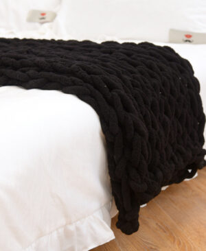 <h1 class="product_title entry-title">Handmade Coarse Yarn Knitted Chenille Rod Knitted Yarn Sofa Cover Blanket</h1> - Image 6