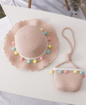 ⁦<h1 class="product_title entry-title">طقم قبعة وحقيبة أطفال بلون موحد</h1>⁩ - الصورة ⁦6⁩