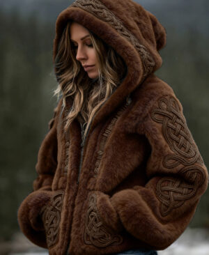 <h1 class="product_title entry-title">Womens Warm Hooded Zip-Up Cardigan Sweater</h1> - Image 7