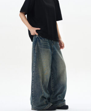 ⁦<h1 class="product_title entry-title">جينز بوت كوت بتصميم أمريكي عتيق بلون أزرق مغسول</h1>⁩ - الصورة ⁦6⁩