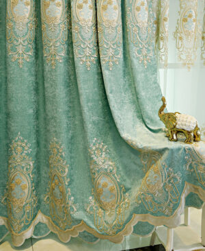 <h1 class="product_title entry-title">Bedroom Full Blackout Curtains Green New</h1> - Image 4