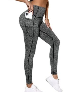 New High-waisted Sexy Slimming Solid-color Leggings For Running And Outdoor Sports - Image 10