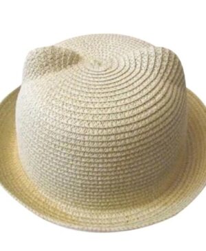 ⁦<h1 class="product_title entry-title">قبعة صيفية كورية بأذني قطة لطيفة قبعة قش قبعة شمسية</h1>⁩ - الصورة ⁦10⁩