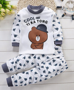 ⁦<h1 class="product_title entry-title">بدلة ملابس داخلية للأطفال مصنوعة من القطن الخالص - بيجامات للأطفال</h1>⁩ - الصورة ⁦4⁩