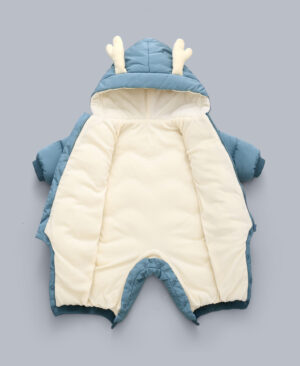 Baby Winter Snowsuit Plus Velvet Thick Baby Boys Jumpsuit 0-3 Years Newborn Romper Girl Clothes Overalls Toddler Coat - Image 3