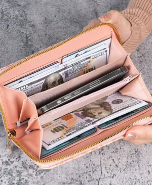 ⁦<h1 class="product_title entry-title">محفظة عملات نسائية طويلة بسحاب متعددة الوظائف</h1>⁩ - الصورة ⁦7⁩