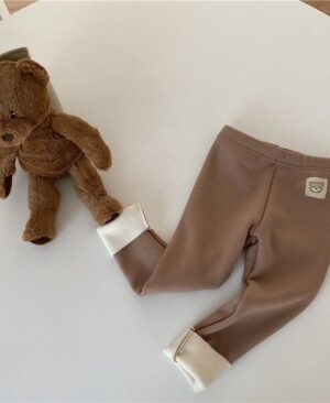 <h1 class="product_title entry-title">Girls' Single-layer Fleece-lined Fashionable All-matching Leggings</h1> - Image 9