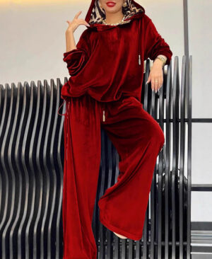 <h1 class="product_title entry-title">Loose Casual Two-piece Suit Leopard Print Hoodie And Pants Suit For Women</h1> - Image 6