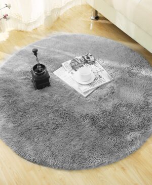 <h1 class="product_title entry-title">Fluffy Round Rug Carpets For Living Room Decor Faux Fur Carpet Kids Room Long Plush Rugs For Bedroom Shaggy Area Rug Modern Mat</h1> - Image 4
