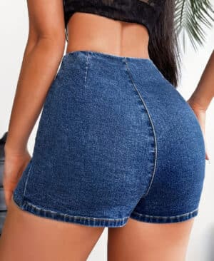 ⁦<h1 class="product_title entry-title">شورتات جينز ضيقة للنساء</h1>⁩ - الصورة ⁦3⁩