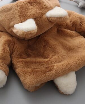 ⁦<h1 class="product_title entry-title">ملابس الأطفال الجديدة لخريف وشتاء 2023، جاكيت سميك مزود بالفرو للأطفال، مع شعر الأرنب الصغير، النسخة الكورية من السويت شيرت الجيل الأول</h1>⁩ - الصورة ⁦5⁩