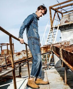 <h1 class="product_title entry-title">Detachable Harajuku Workwear Jumpsuit Overalls For Men</h1> - Image 3