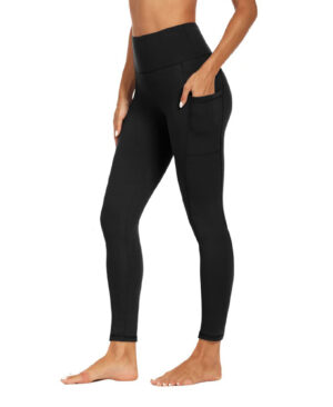 ⁦<h1 class="product_title entry-title">سروال يوغا نسائي ناعم مع تحكم في البطن، مرن وعازل</h1>⁩ - الصورة ⁦3⁩