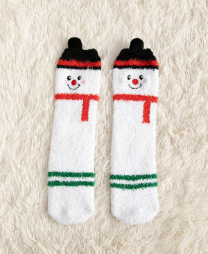<h1 class="product_title entry-title">Child Christmas Socks Winter No-shedding Cute Elk Elk Santa Claus Snowman Sleeping Floor Coral Fleece Socks</h1> - Image 3