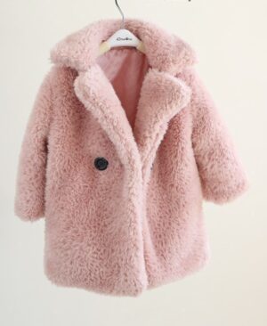 <h1 class="product_title entry-title">Big Kids Fur Coat In Autumn And Winter Coat</h1> - Image 3