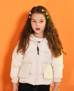 ⁦<h1 class="product_title entry-title">جاكيت دافئ قصير سميك بغطاء رأس للأطفال لفصل الخريف والشتاء</h1>⁩ - الصورة ⁦3⁩