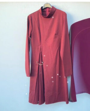 <h1 class="product_title entry-title">Patchwork Pleated Long-sleeved Dress Fashion Split Dresses Elegant Commuter Women's Clothing</h1> - Image 3