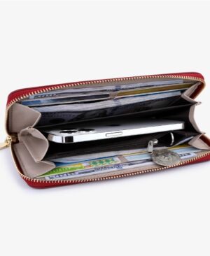 <h1 class="product_title entry-title">Wallet Fashion Women's Long Cross Pattern Zipper</h1> - Image 9