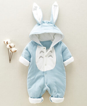 ⁦<h1 class="product_title entry-title">بدلة أطفال جديدة مصنوعة من القطن مع حشوة قطنية وسحاب سميك بغطاء رأس من شينشيلا، ملابس تسلق للأطفال حديثي الولادة</h1>⁩ - الصورة ⁦7⁩