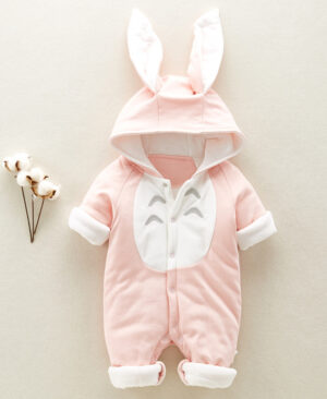 ⁦<h1 class="product_title entry-title">بدلة أطفال جديدة مصنوعة من القطن مع حشوة قطنية وسحاب سميك بغطاء رأس من شينشيلا، ملابس تسلق للأطفال حديثي الولادة</h1>⁩ - الصورة ⁦4⁩