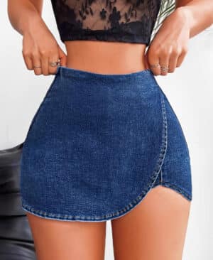 ⁦<h1 class="product_title entry-title">شورتات جينز ضيقة للنساء</h1>⁩ - الصورة ⁦6⁩