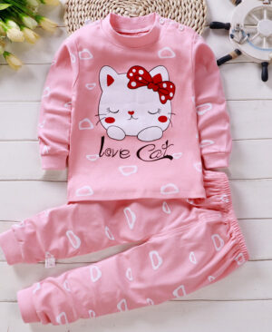 ⁦<h1 class="product_title entry-title">بدلة ملابس داخلية للأطفال مصنوعة من القطن الخالص - بيجامات للأطفال</h1>⁩ - الصورة ⁦3⁩