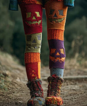 ⁦<h1 class="product_title entry-title">سروال يوجا رياضي مطبوع للنساء بتصميم ريترو</h1>⁩ - الصورة ⁦5⁩