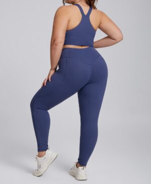 ⁦<h1 class="product_title entry-title">ليجنز يوغا عالية الخصر للنساء بمقاسات كبيرة مع جيوب</h1>⁩ - الصورة ⁦4⁩