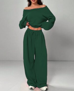 ⁦<h1 class="product_title entry-title">بدلة بنطلون كاجوال نسائية ضيقة بدون أكتاف بلون موحد</h1>⁩ - الصورة ⁦10⁩