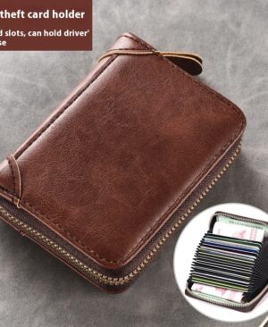 <h1 class="product_title entry-title">Men's Anti-demagnetization And Anti-theft ID Card Bag</h1> - Image 9