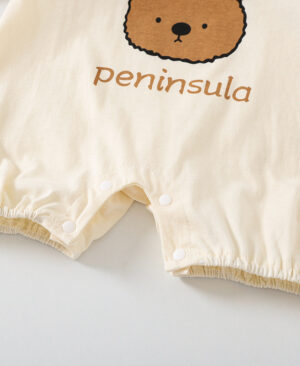 <h1 class="product_title entry-title">Cartoon Bear Print Baby Short Sleeve Rompers</h1> - Image 6