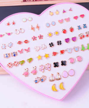 <h1 class="product_title entry-title">Children's Set Of Earrings For Little Girls - Girls</h1> - Image 5