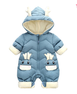 Baby Winter Snowsuit Plus Velvet Thick Baby Boys Jumpsuit 0-3 Years Newborn Romper Girl Clothes Overalls Toddler Coat - Image 6