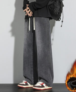 ⁦<h1 class="product_title entry-title">جينز رجالي مريح واسع الساق بتصميم بسيط ومريح</h1>⁩ - الصورة ⁦9⁩