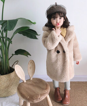 <h1 class="product_title entry-title">Big Kids Fur Coat In Autumn And Winter Coat</h1> - Image 4