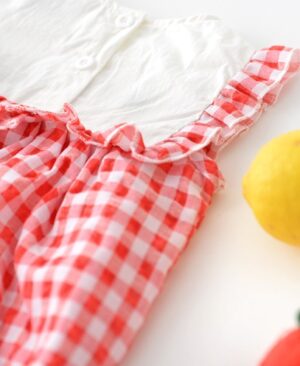 ⁦<h1 class="product_title entry-title">بدلة مثلثية للأطفال بأكمام دانتيل مزخرفة</h1>⁩ - الصورة ⁦7⁩