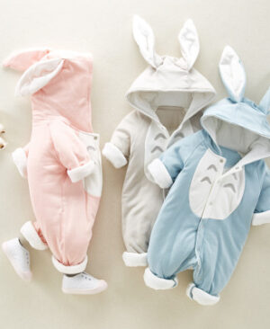 ⁦<h1 class="product_title entry-title">بدلة أطفال جديدة مصنوعة من القطن مع حشوة قطنية وسحاب سميك بغطاء رأس من شينشيلا، ملابس تسلق للأطفال حديثي الولادة</h1>⁩ - الصورة ⁦6⁩