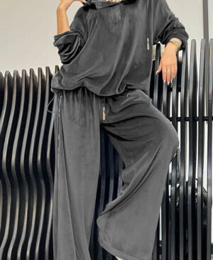 <h1 class="product_title entry-title">Loose Casual Two-piece Suit Leopard Print Hoodie And Pants Suit For Women</h1> - Image 5