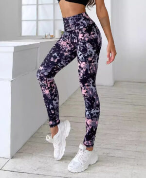 Women's New Arrival Printed High-Waisted Soft And Comfortable Leggings For Outerwear - Image 7