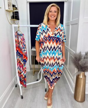 <h1 class="product_title entry-title">Loose Breathable And Skin-friendly Striped Dress</h1> - Image 5