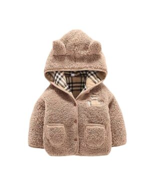 <h1 class="product_title entry-title">Lamb Cashmere Thickened Coat Girl's Cotton-padded Jacket</h1> - Image 4